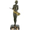 Art Deco bronze sculpture nude Luc - 1