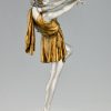 Art Deco Lampe Tänzerin mit Ball
