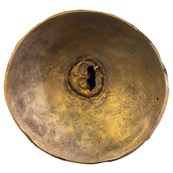 Clarté LEBENSGRÖSSE Art Deco Lampe Bronze Frauenakt mit Kugel.