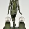 Lampe Art Déco femme à la fontaine Nausicaa