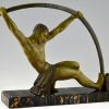 Art Deco Skulptur atletische Mann L’age du bronze