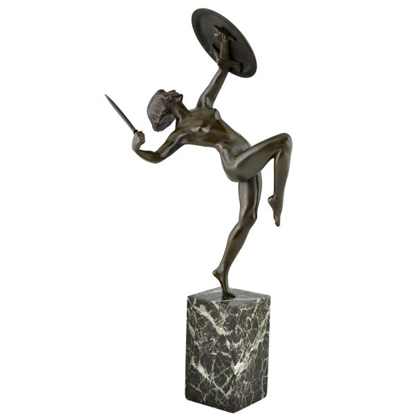 Art Deco sculpture bronze dancer Le Faguays