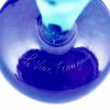 Azurette Art Deco blauwe vaas cameo glas