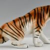 Vintage Tigerskulptur aus Porzellan von Royal Dux.