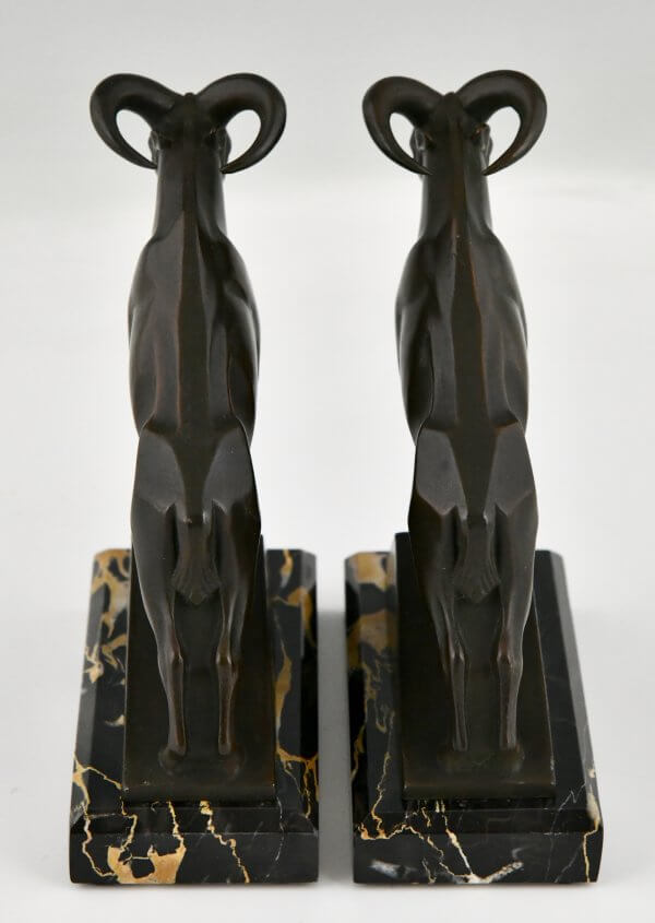 Art Deco Ibex or ram bookends