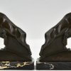 Art Deco Ibex or ram bookends