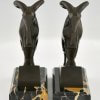 Art Deco Ibex or ram bookends