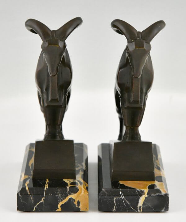 Art Deco Ibex or ram bookends