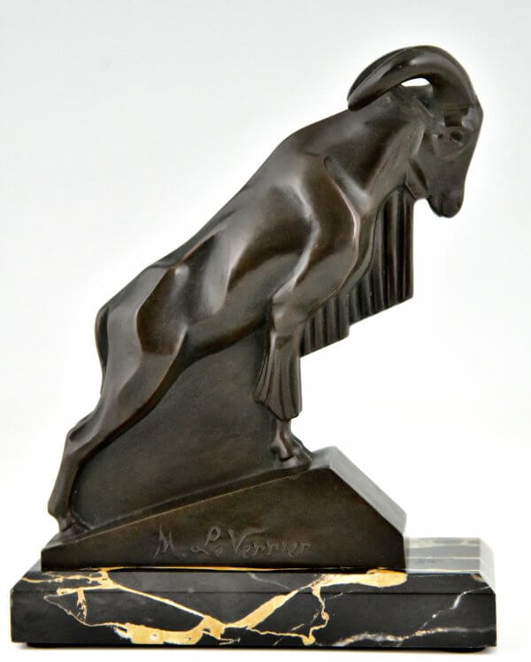 Art Deco Ibex or ram bookends