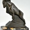 Art Deco Ibex or ram bookends