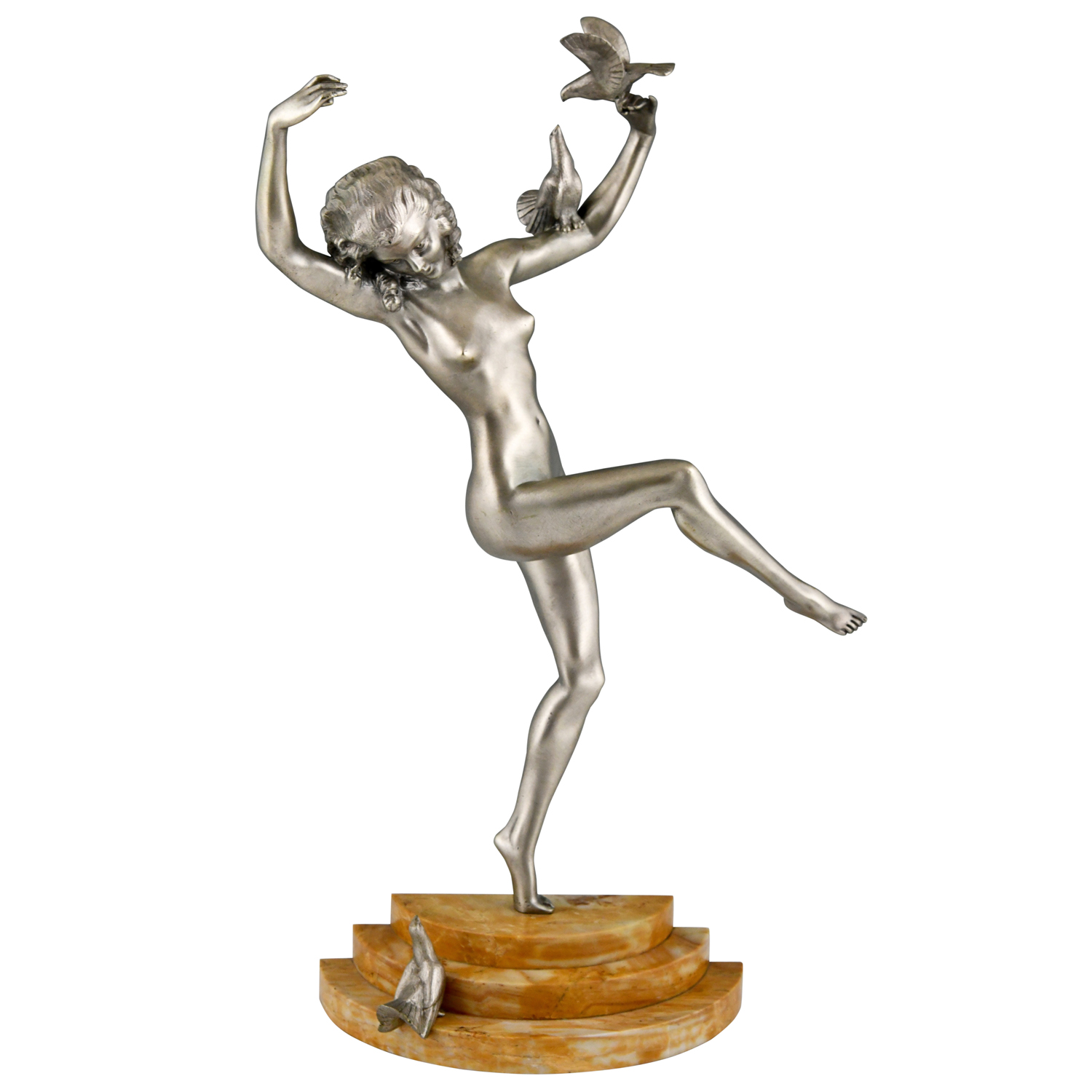 Art Deco bronze nude Matto Bouraine