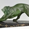 Art Deco sculpture of a panther