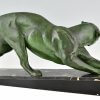 Art Deco sculpture of a panther