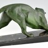 Art Deco sculpture of a panther