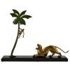 Art deco bronze panther sculpture Berjean - 1