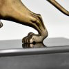 Art deco bronze panther sculpture Berjean - 10