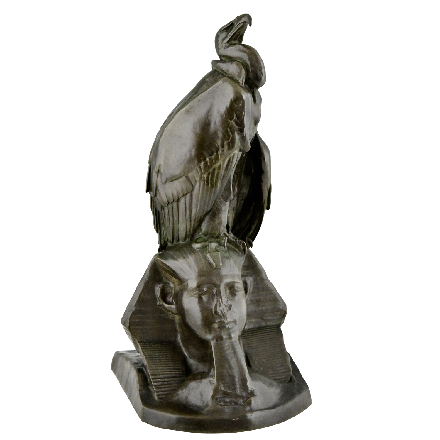 Bronze sculpture Cain vulture Shpynx