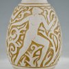 Art Deco ceramic vase with nudes