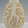 Art Deco ceramic vase with nudes