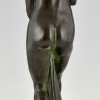 Sculpture en bronze Art Déco d’une baigneuse