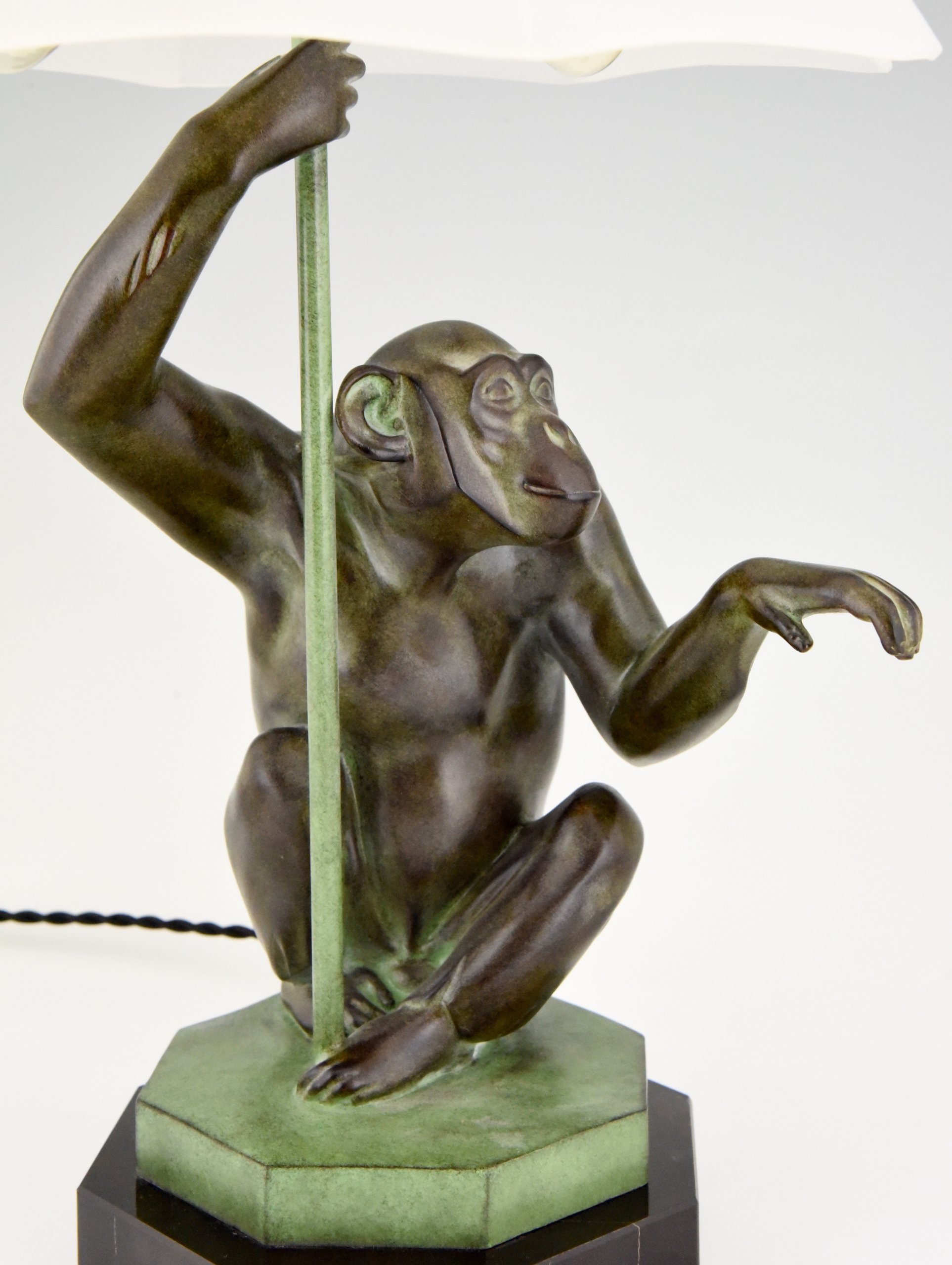 Bronze monkey lamp clearance