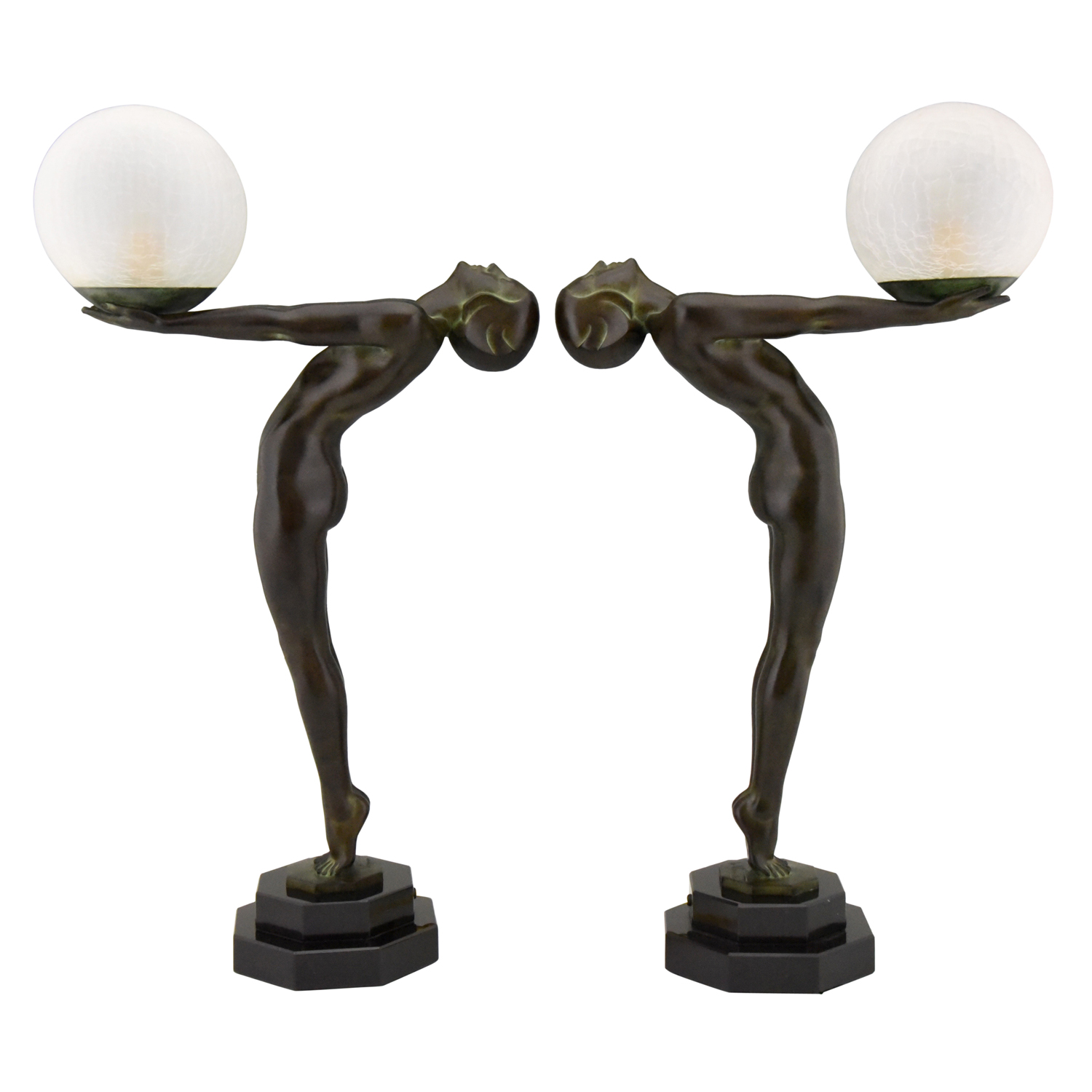 Lumina Pair Max le Verrier Art Deco Clarté