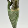 Lampe Art Deco Stil Frau mit Vase ODALISQUE