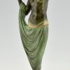 Art Deco style lamp nude with vase ODALISQUE