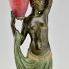 Art Deco style lamp nude with vase ODALISQUE