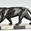 Art Deco sculpture of a panther.