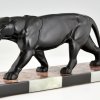 Art Deco sculpture of a panther.