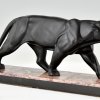 Art Deco sculpture of a panther.