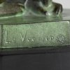 Art Deco style lamp monkey with umbrella PLUIE