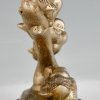 Sculpture Art Déco cinq oiseaux sur une branche