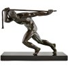 Art Deco bronze athlete Guiraud Riviere - 1