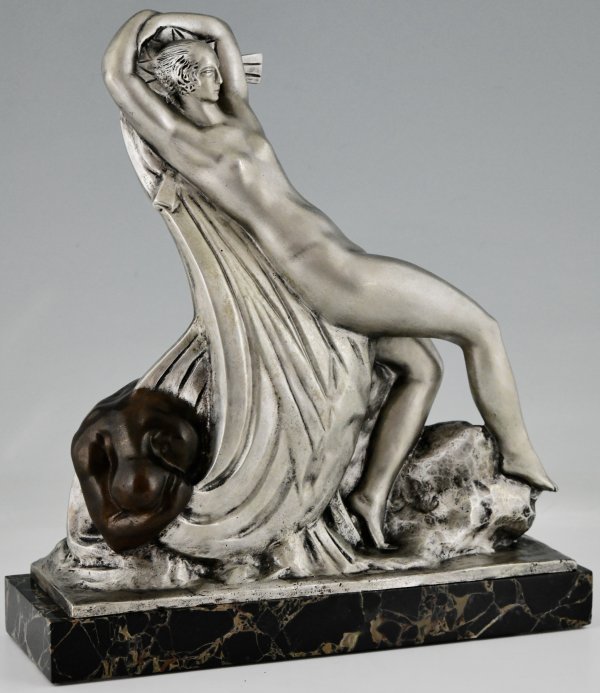 Art Deco bronze dancer and man Lamourdedieu