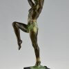 Art Deco style lamp with dancer DANSEUSE A LA COUPE.