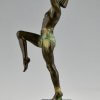Art Deco style lamp with dancer DANSEUSE A LA COUPE.