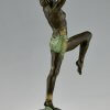 Art Deco style lamp with dancer DANSEUSE A LA COUPE