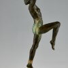 Art Deco style lamp with dancer DANSEUSE A LA COUPE.