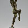 Art Deco style lamp with dancer DANSEUSE A LA COUPE.