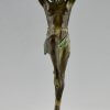 Art Deco style lamp with dancer DANSEUSE A LA COUPE.