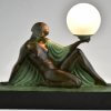 Art Deco style lamp REVERIE seated nude with drape