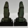 Art Deco squirrel bookends