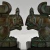 Art Deco squirrel bookends