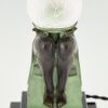 Lampe Art Deco Stil sitzende Frau DELASSEMENT LUMINEUX
