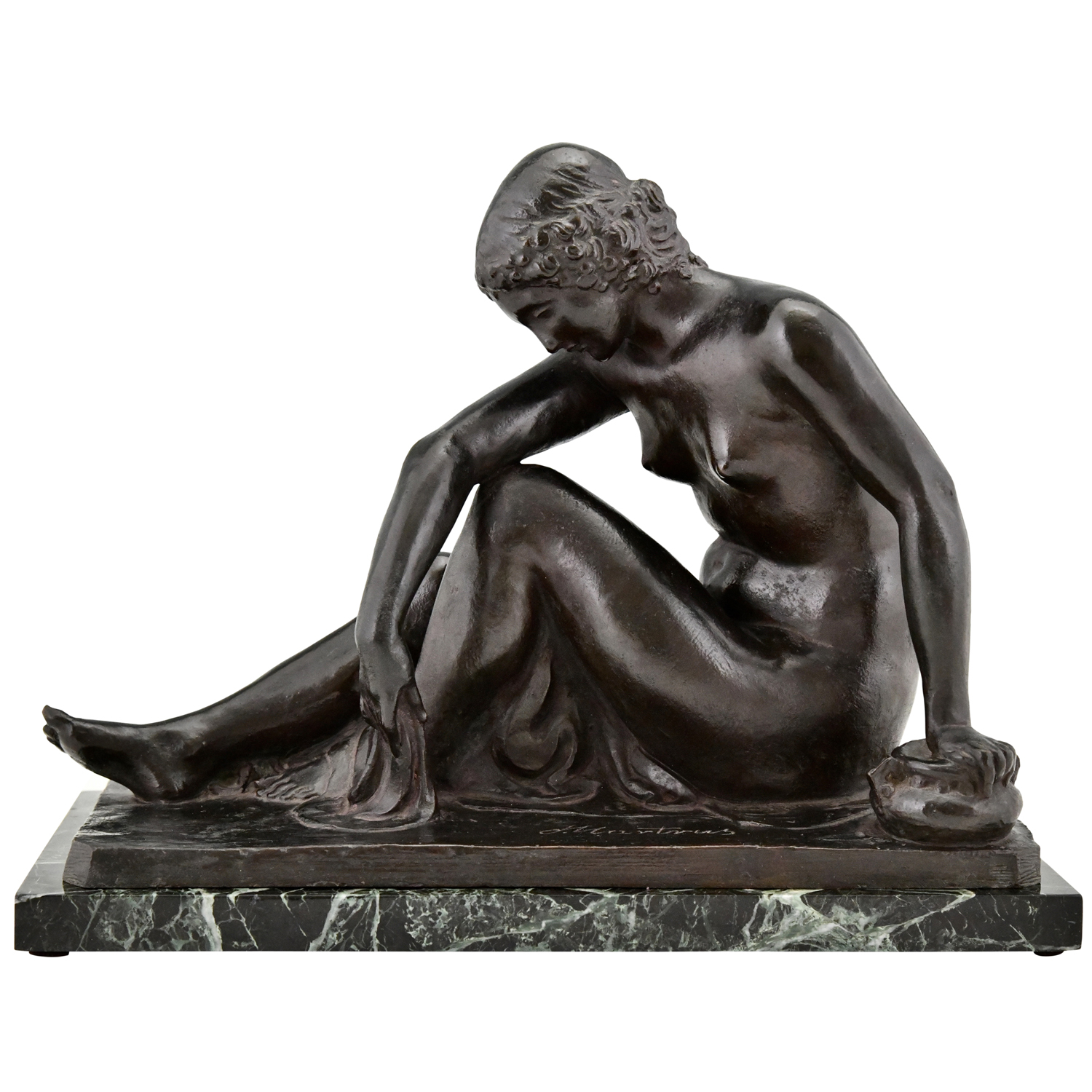 Martrus Art Deco bronze sculpture nude