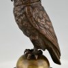 Large antique owl tobacco jar.