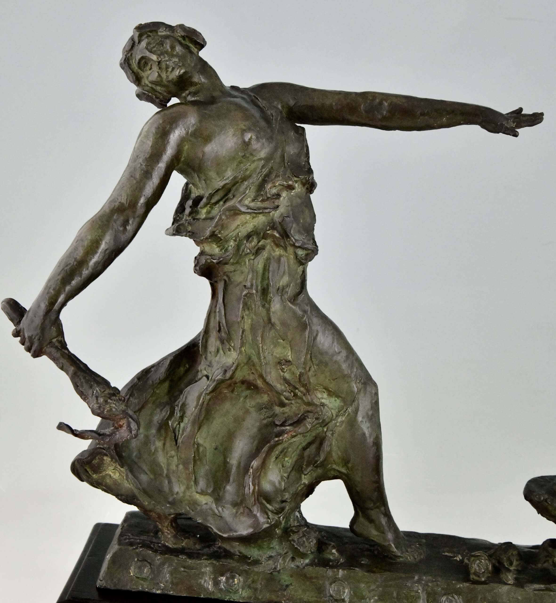 Art Deco bronzen sculptuur de vuurdansers