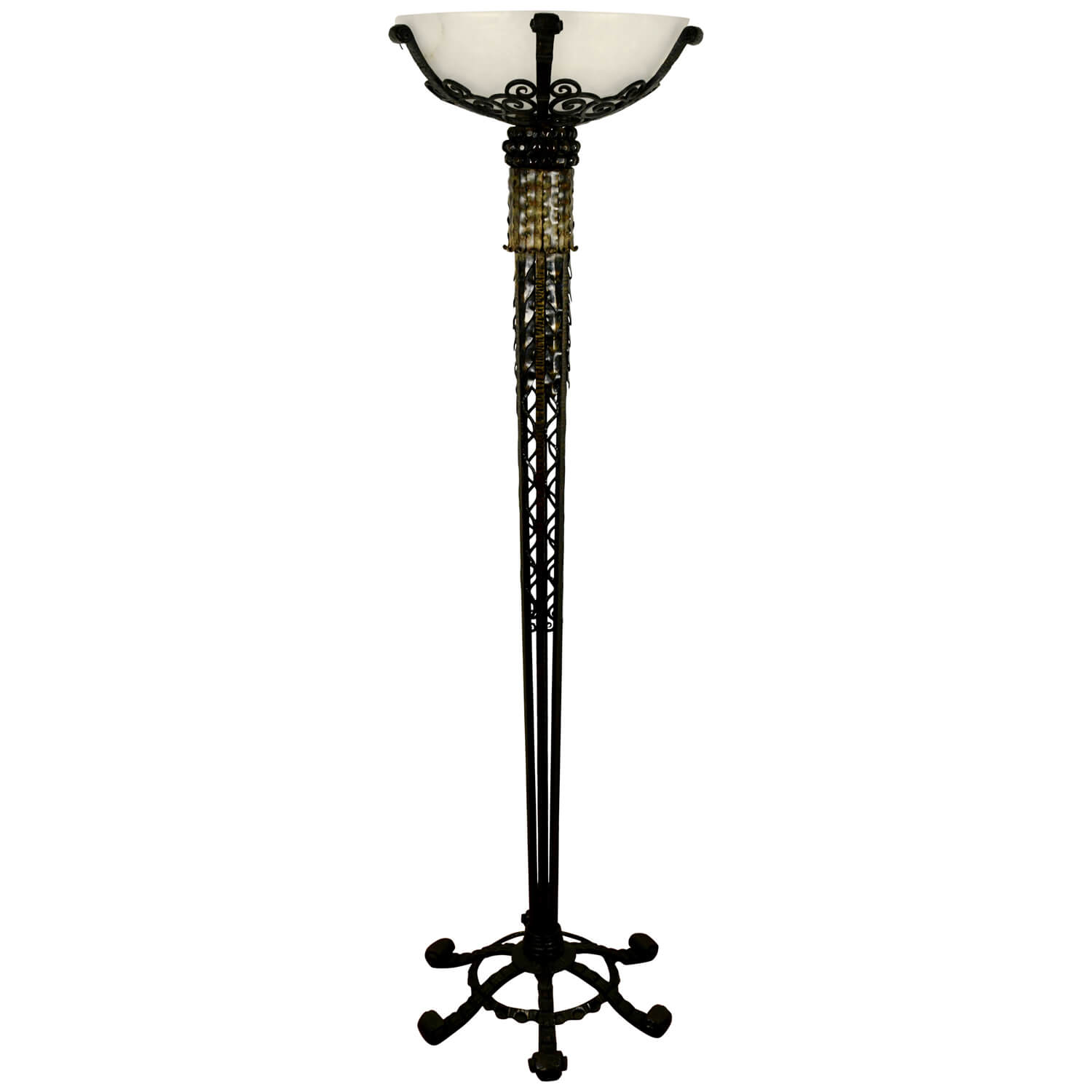 Art Deco wrought iron floorlamp 1